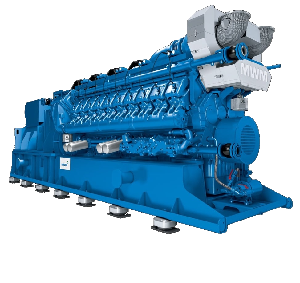 Газовый генератор (ГПУ) с двигателем MWM 2300 кВт в открытая