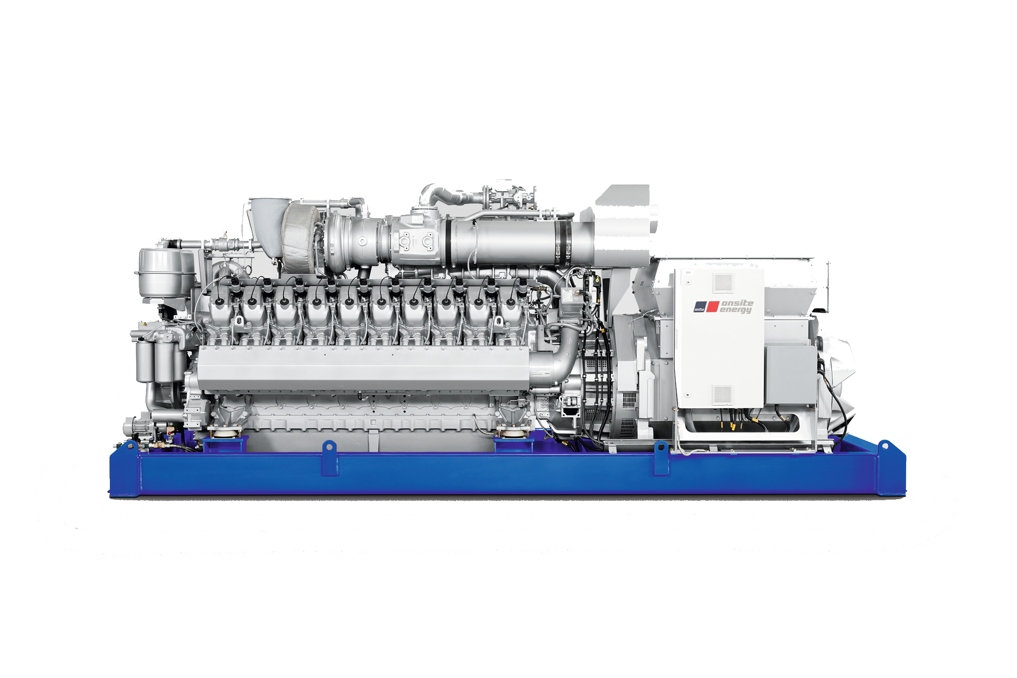 Газовый генератор (ГПУ) с двигателем MTU 1999 кВт в открытая