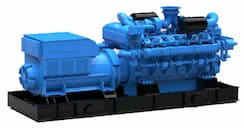 Газовый генератор (ГПУ) с двигателем Yuchai 1000 кВт в открытая