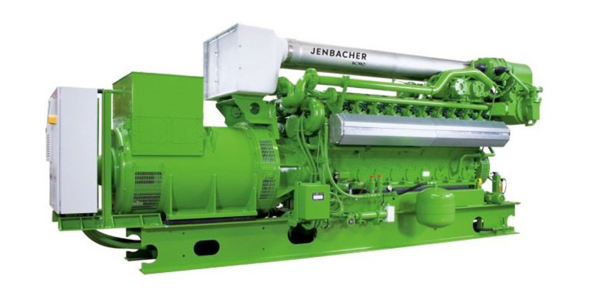 Газовый генератор (ГПУ) с двигателем Jenbacher 1063 кВт в открытая