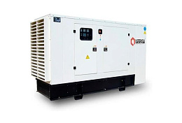 Дизельный генератор Leega LG62.5C в кожухе на шасси с АВР 4BTA3.9-G2