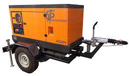Дизельный генератор АБИН Mitsubishi 20 на шасси