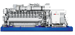 Газовый генератор (ГПУ) с двигателем MTU 2535 кВт в открытая